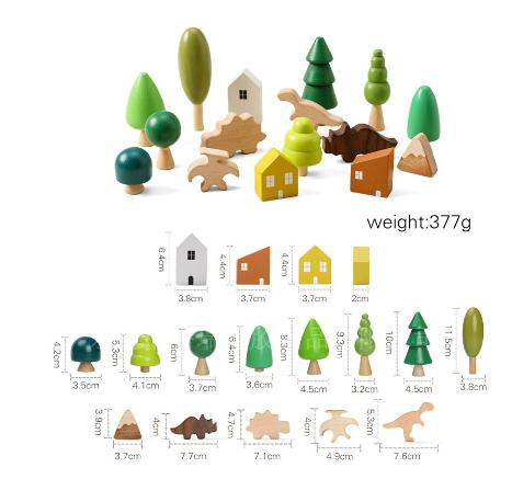 Enchanted Forest Abode Stacking Toy Set: A Magical Retreat into Nature's Arms