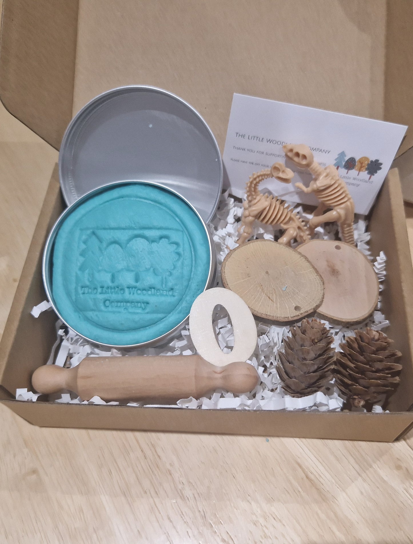 Eco-friendly homemade scented playdough sensory kit.