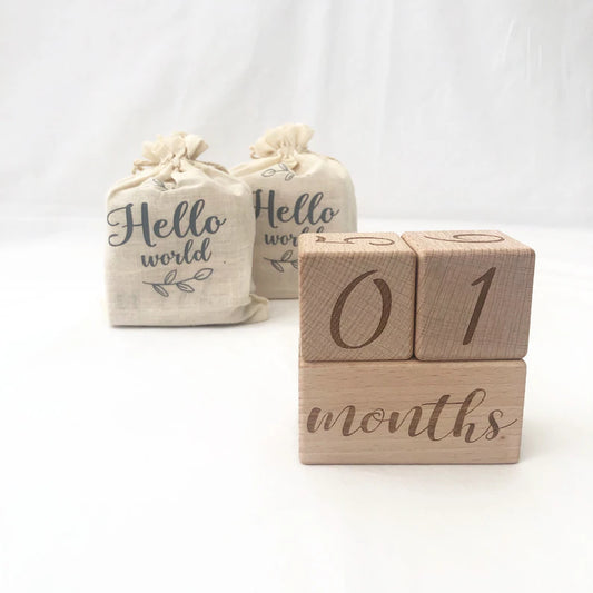 Timeless Tales Wooden Date and Month Blocks