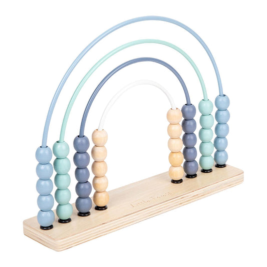 Wooden Rainbow Abacus for Toddlers, Wooden Montessori Abacus