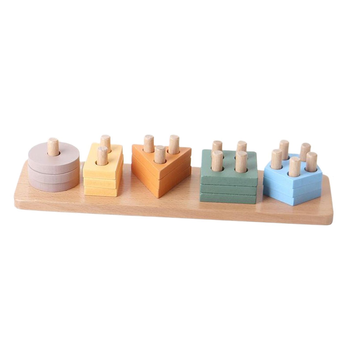 Introducing Our Montessori Geometric Block Pairing Stacking Toys!